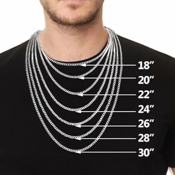 Silver Tone Plated 3.5mm Chain (24” length) - Picture 6 of 6